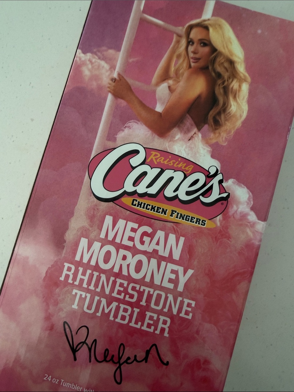 Raising Cane's Megan Moroney Rhinestone Tumbler - Pink